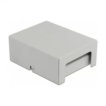 Panel de parcheo Keystone DeLOCK 43407 4 puertos gris