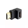 Conector HDMI macho a conector HDMI hembra 90° hacia abajo DeLOCK 65071