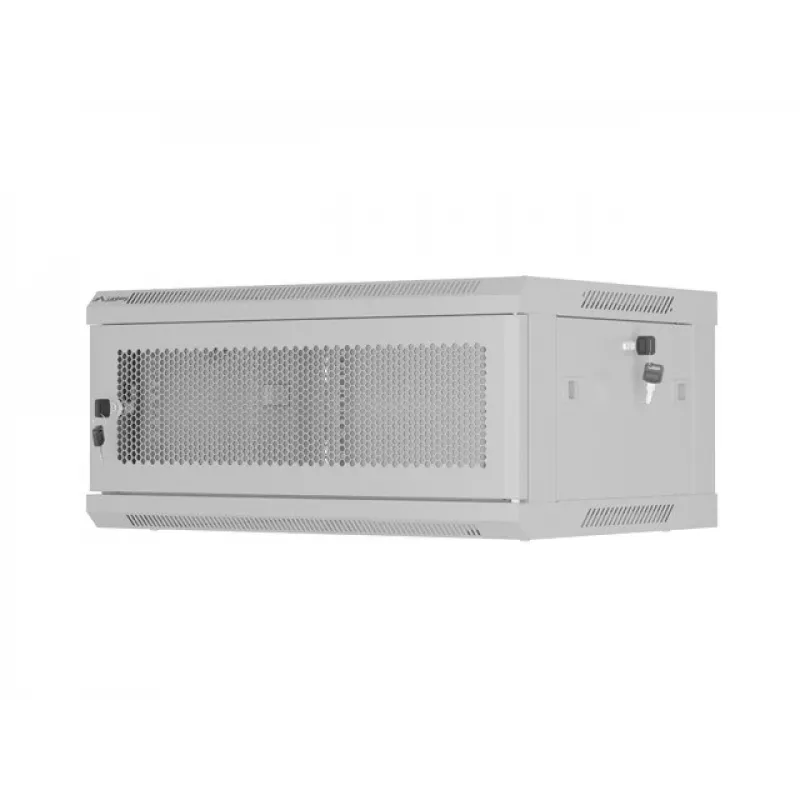 Armario rack LANBERG WF01-6404-23S 19 pulgadas 4U gris con puertas perforadas