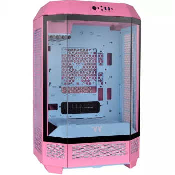Thermaltake The Tower 300 Bubble Pink rosa cristal templado - Torre Midi/Mini - ATX