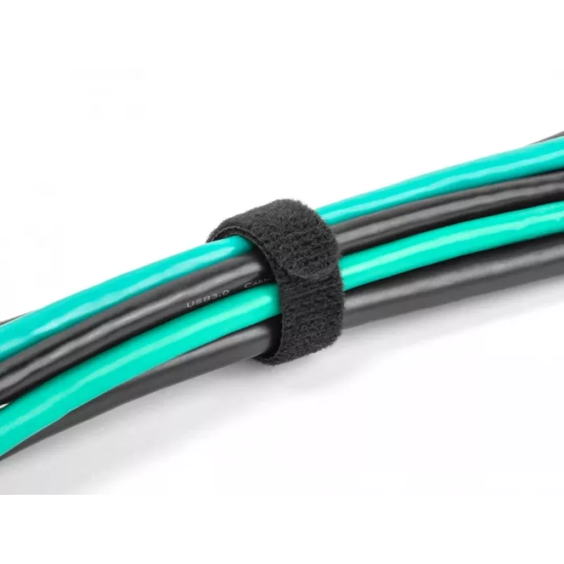 Bridas de cable de velcro DeLOCK 19075 300x12mm negro 10 uds.