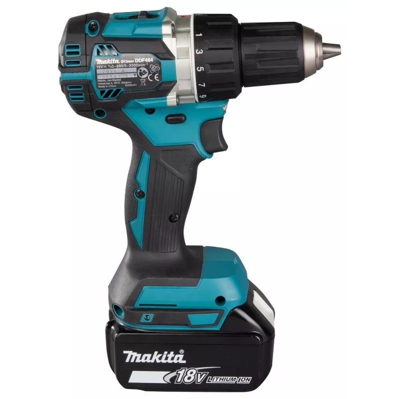 Makita DDF484RFJ taladradora 2000 RPM 1.8 kg negro, azul