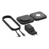 Estación de carga inalámbrica 2 en 1 Belkin BOOSTCHARGE PRO QI2 WIZ026VFBK — carga rápida inalámbrica para smartphone y auriculares