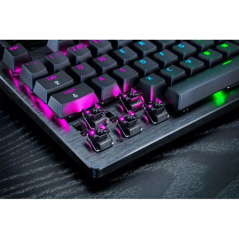 Razer Huntsman V3 Pro - Teclado - 80% - TKL - Retroiluminación - USB - QWERTY - USA - Interruptores de teclas: Razer Analog Optical Switches (Gen-2)
