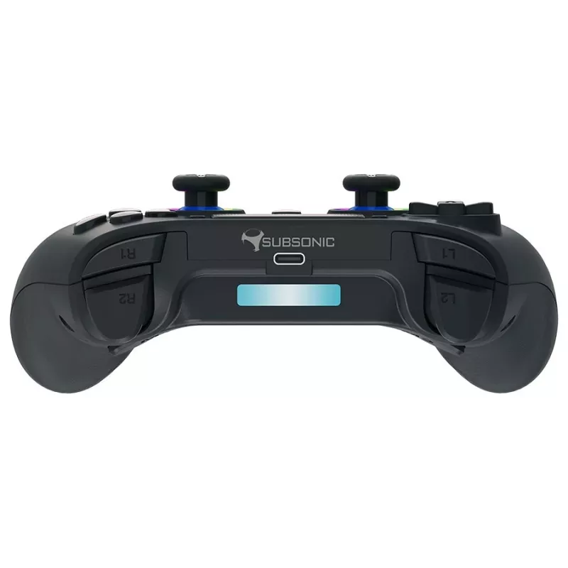 Mando Subsonic PS5 Wireless LED Controller negro D-pad Home Opciones Compartir