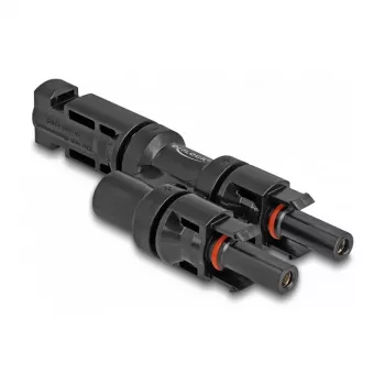 Conector de módulo solar DeLOCK DL4 1 macho a 2 hembra negro