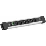 Regleta de enchufes Bachmann CONNECTUS BM005920 — 6x tomas CEE7, 1x USB-A 22W, cable de 2,0 m
