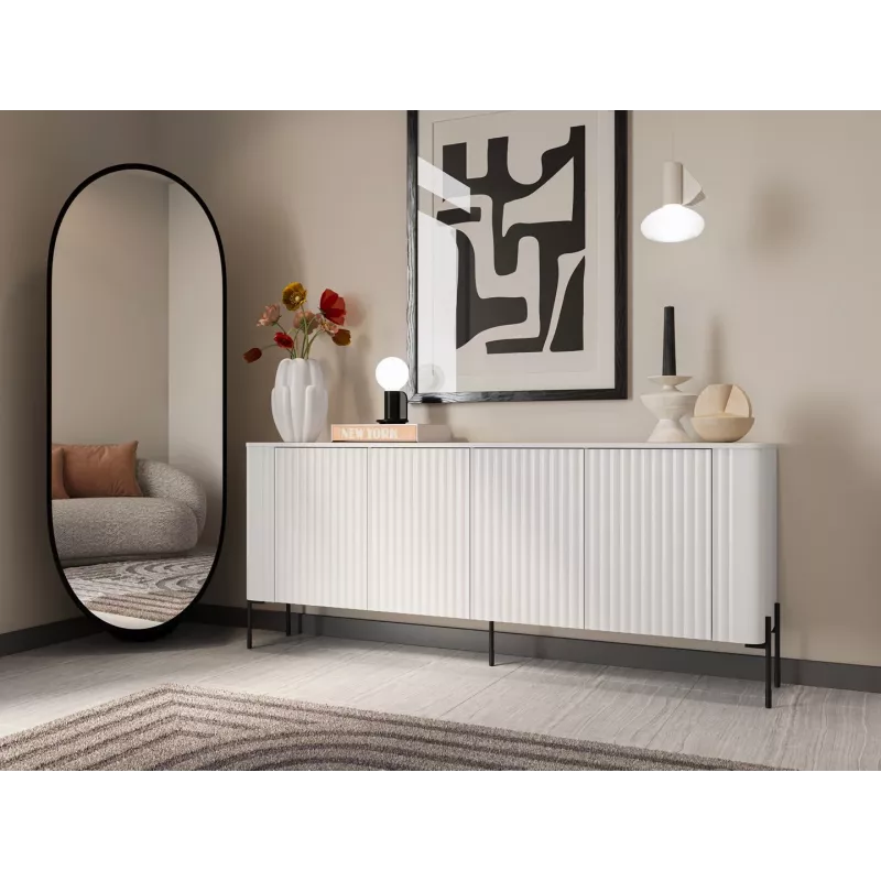 Cómoda VERA 190x40x80 blanco mate