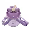 Botella de agua Extralink School Preschool con pajita y cordón para niños 1L