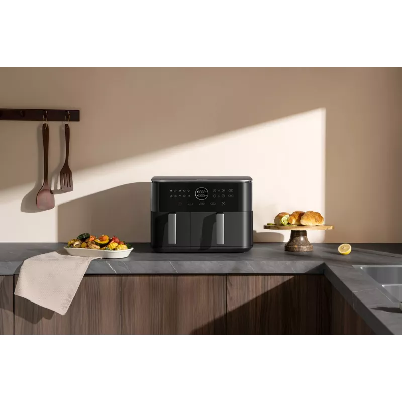 Freidora de aire Xiaomi Dual Zone EAN 10 L 2700W Potencia total Negro