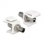 Delock 86348 módulo Keystone adaptador ST Simplex, blanco