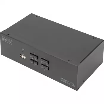 Switch KVM Digitus DS-12883 4 puertos Dual Display 4K HDMI USB