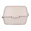 Arenero para gatos DIAMENTIQ BAYA, plástico, puertas reversibles, 55,5×40×38,7 cm, beige