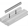 SCHROFF HORIZ.RAIL H VT 84HP EMC - Accesorio para rack (24576084)