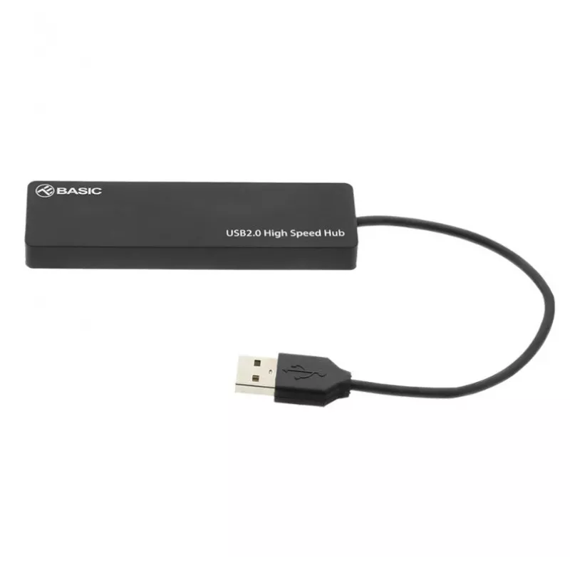 Hub USB Tellur Basic 4 puertos USB 2.0 — negro, 4 conectores USB-A