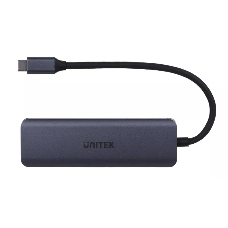 UNITEK uHUB Q4 hub USB Type-C 5000 Mbit/s gris