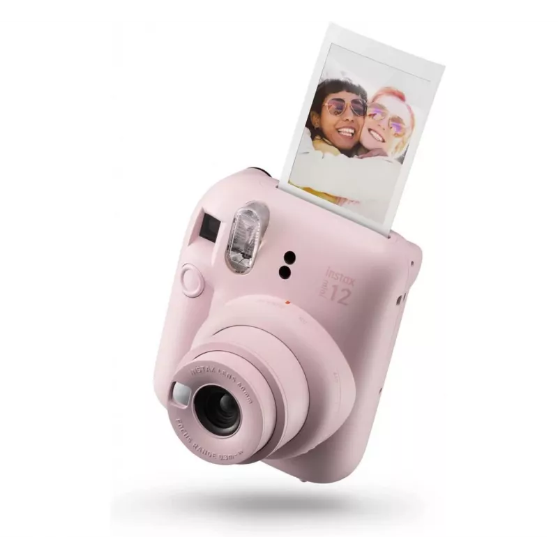 Cámara instantánea Fujifilm Instax Mini 12 Blossom Pink con pack de 10 hojas de película