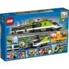 LEGO 60337 City Express Tren de pasajeros Set juguete teledirigido regalo para niños y niñas con faros funcionales 2 vagones y 24 piezas de vía