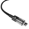 Baseus Gem Cable de carga rápida USB a IP 2,4A 2 m Negro