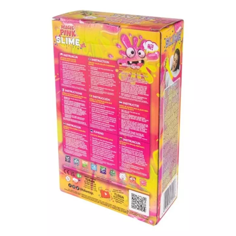 Set de slime DIY TUBAN TU3569 — Magic Pink XL, no tóxico, seguro para niños