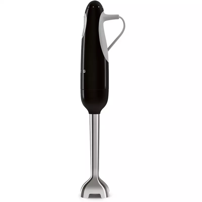 Batidora de brazo Smeg HBF03BLEU — 700 W batidora de mano, vaso de 1,4 L, cuchilla de acero inoxidable, negro