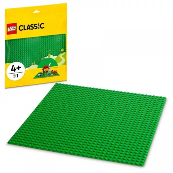 LEGO 11023 Classic Placa base verde cuadrada 32x32 tetones construcción césped base set de construcción y exposición individual