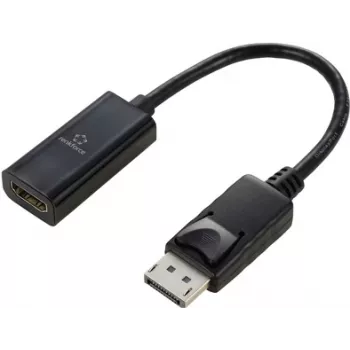 Renkforce Convertidor DisplayPort [1x conector macho DisplayPort – 1x conector hembra HDMI] Negro DisplayPort 1.2 23 cm (RF-5596324)
