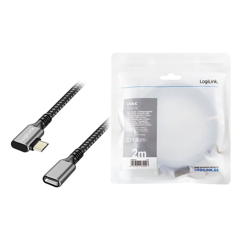 Cable USB 3.2 Gen1 a conector hembra USB-C, PD, 2 m