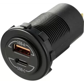 VOLTCRAFT toma USB empotrable con Power Delivery para vehículo 60W (VC-14336670)