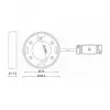 Accesorio de iluminación DELOCK 46019, soporte de pared de plástico blanco, 83,5×83,5×26,5 mm