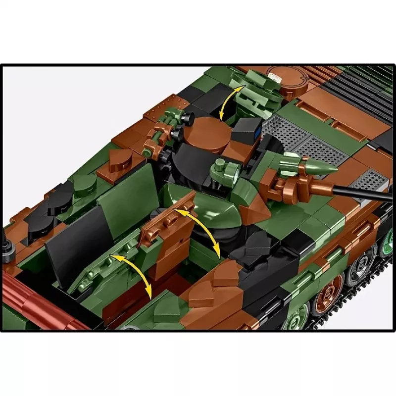 Set de bloques Cobi Armed Forces BWP-1 2630 — set modelo del vehículo de combate de infantería anfibio polaco-ucraniano