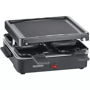 Raclette Grill mini Severin 4 pequeñas sartenes antiadherentes 600 W