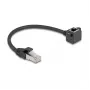 Cable de red DeLOCK 81040 RJ-45 Cat6 0,25 m negro