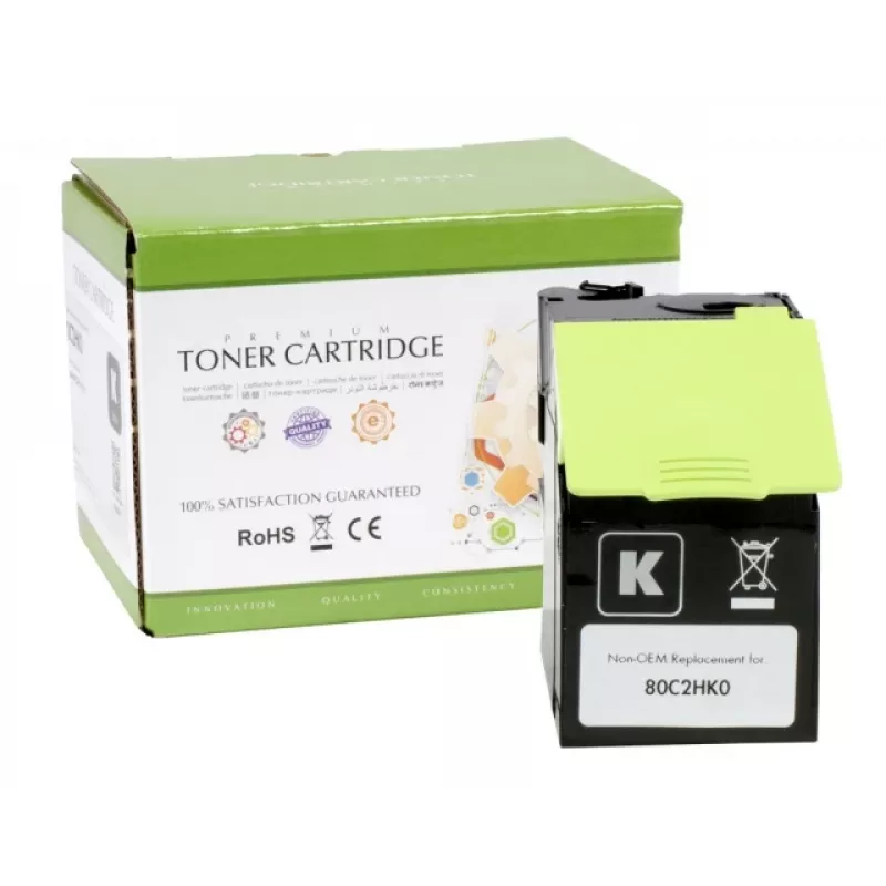 Compatible Static-Control Lexmark 802HK, negro, alto rendimiento, 4000 pág. (80C2HC0)