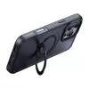 Funda protectora Mcdodo PC-4932 para iPhone 16 Pro con soporte integrado, negra