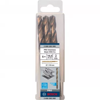 Bosch Juego de brocas helicoidales HSS Cobalto 2608585900 5 piezas