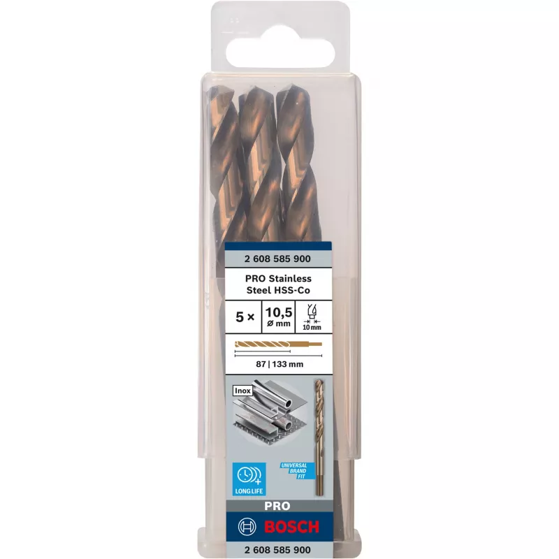 Bosch Juego de brocas helicoidales HSS Cobalto 2608585900 5 piezas