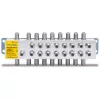 Distribuidor pasivo TECHNISAT 17/P plateado – splitter de señal pasivo para distribución de TV/SAT