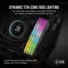 CORSAIR VENGEANCE RGB 32GB 2x16GB DDR5 6000MT/s DIMM Unbuffered 36-44-44-96 Std PMIC AMD EXPO disipador gris PCB negro 1,4V