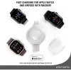 Cargador 4smarts QI2 smartwatch plateado USB carga rápida inalámbrica