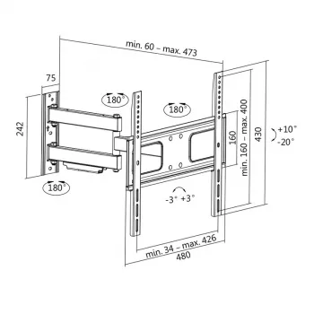 Soporte de TV LogiLink BP0014