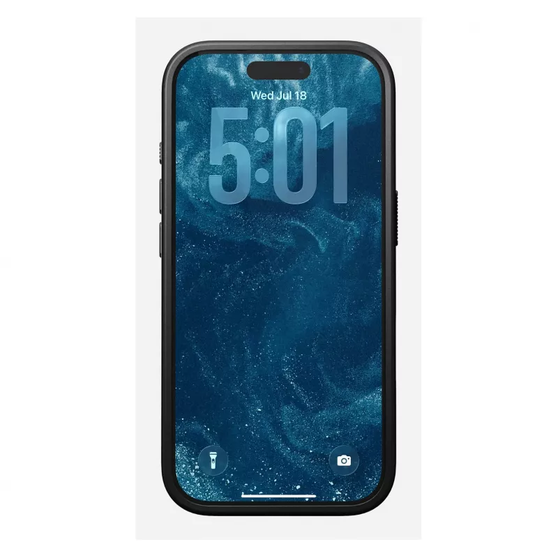 Funda para móvil Nomad Modern Leather Case para iPhone 17 Pro, cuero + TPU + PC, compatible con pantalla de 16 cm (6,3