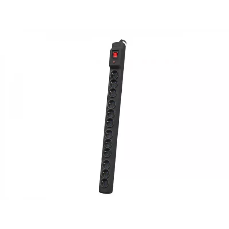 RACK POWER STRIP 19 ARMAC MULTI M12/10A 3M 12X 230V PL MONTAJE VERTICAL negro