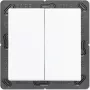 Jung ENO A 595 WW blanco, emisor de pared inalámbrico EnOcean 4 canales