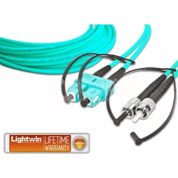 Lightwin LDP-50 SC-ST 3.0 OM3 Cable de fibra óptica 3 m color aguamarina (LDP-50 SC-ST 3.0 OM3)