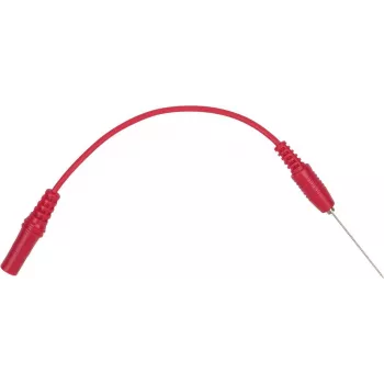 KS Tools 150.1674 Adaptador de hembra de 4 mm a punta de prueba de aguja, rojo