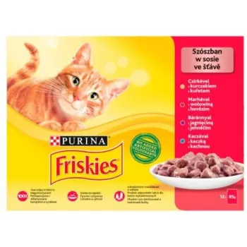 Friskies Mix Carne - Comida húmeda para gatos - 12 x 85 g