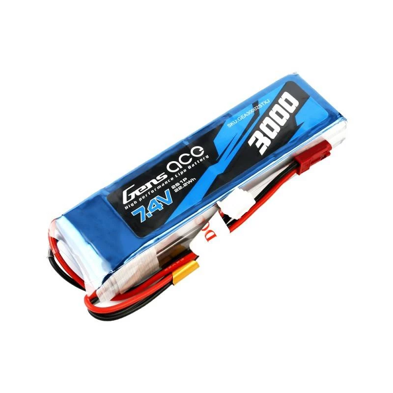 Batería Gens Ace 3000mAh 7,4V 1C 2S1P LiPo