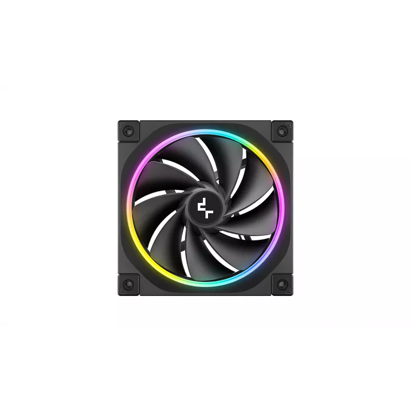 DeepCool FL12R 3-in-1 ventiladores de caja de 120 mm (3 uds.), Reverse, PWM de 4 pines, 500-2150 rpm, FDB, negros