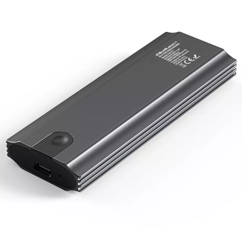 Carcasa | caja NV2271 para disco M.2 SSD | SATA | NVMe | USB-C | 2TB